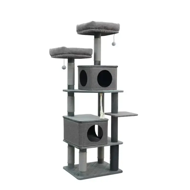 PetPals Group PetPals Catry Stella 6 Level Quilted Large Cat Tree With Condo
