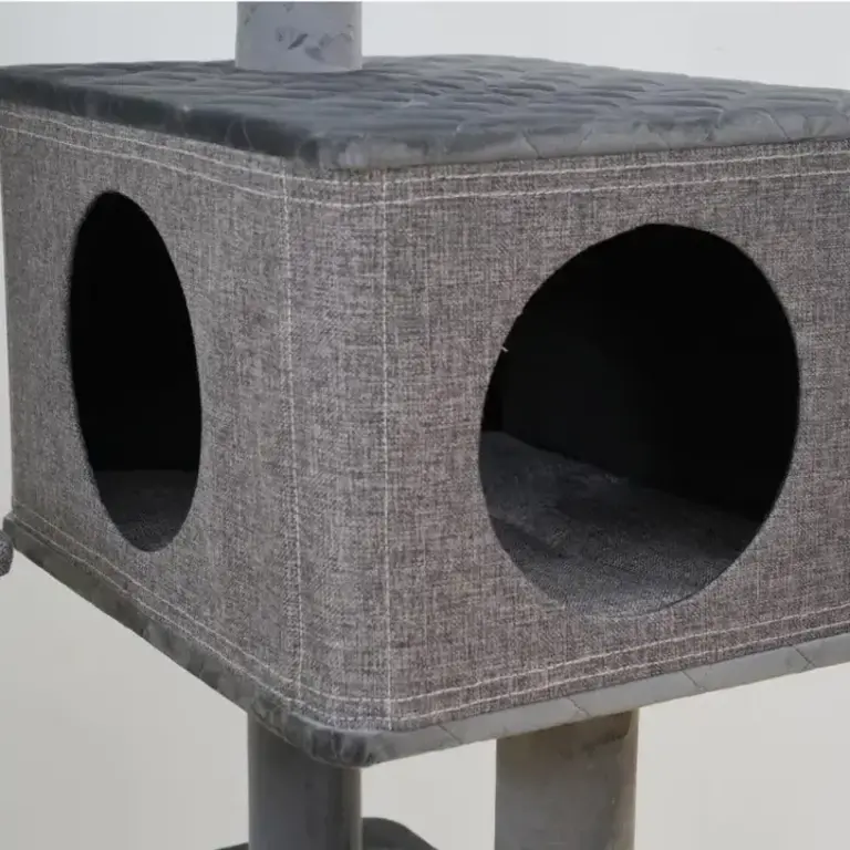 PetPals Group PetPals Catry 5 Level Large Cat Tree w Linen Condo