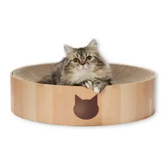 Necoichi Cozy Cat Scratcher Bowl XL - Oak