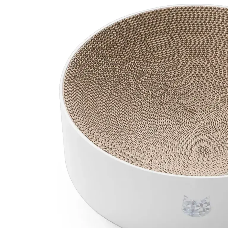 MOON-X USA, INC. Cozy Cat Scratcher Bowl XL - Hologram White