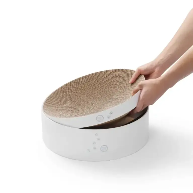 MOON-X USA, INC. Cozy Cat Scratcher Bowl XL - Hologram White