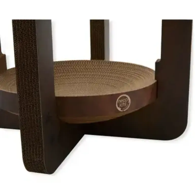 Necoichi Cozy Cat Scratcher Tower - Dark Cherry