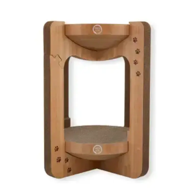 Necoichi Cozy Cat Scratcher Tower - Oak