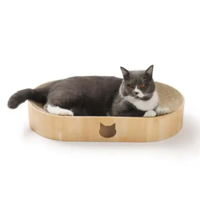 Necoichi Cozy Cat Scratcher Bowl Capsule - Oak
