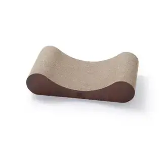 Necoichi Premium Comfort Curved Cat Lounger - Dark Cherry