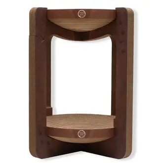 Necoichi Cozy Cat Scratcher Tower XL - Dark Cherry