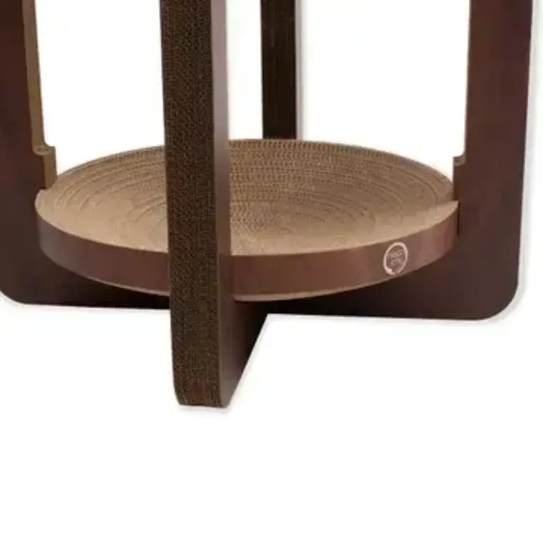 Necoichi Cozy Cat Scratcher Tower XL - Dark Cherry