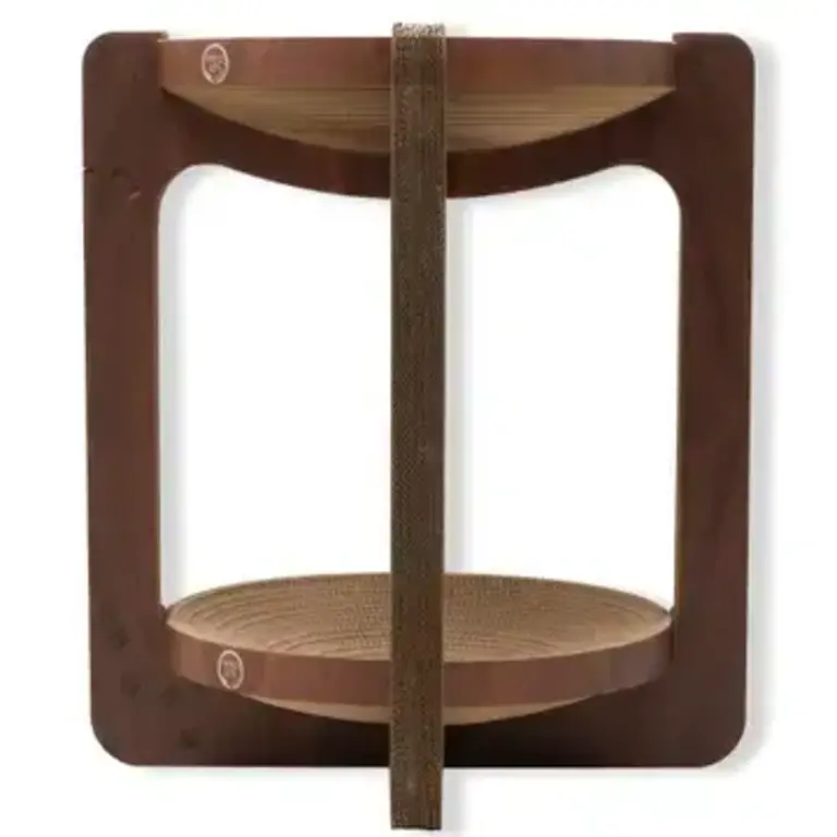 Necoichi Cozy Cat Scratcher Tower XL - Dark Cherry