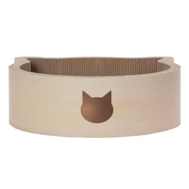 Necoichi Cat-Headed Scratcher Bed Large - Birch
