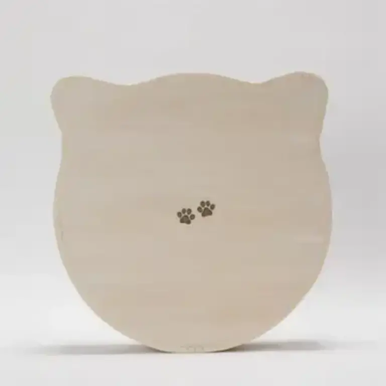 Necoichi Cat-Headed Scratcher Bed Large - Birch