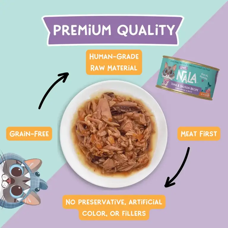 Love Nala Love Nala Flaked Variety Pack Adult Grain-Free Wet Cat Food - 2.8-oz Can - Case of 12