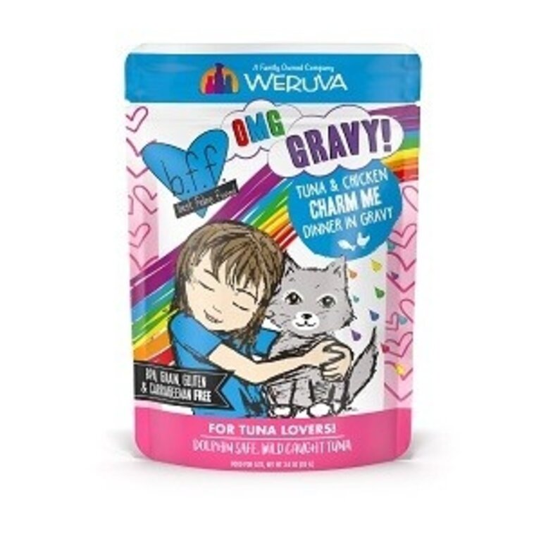 BFF Weruva BFF Tuna & Chicken Charm Me Recipe in Gravy Grain-Free Cat Food 3-oz Pouch