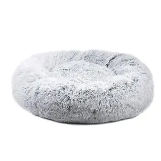 Mr. Peanut's Mr. Peanuts 28" Orthoplush Pet Bed - Snowflake White Two Tone