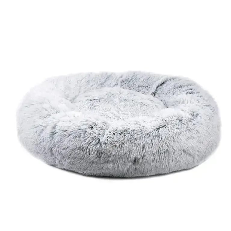 Mr. Peanut's Mr. Peanuts 28" Orthoplush Pet Bed - Snowflake White Two Tone