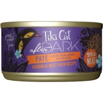 Tiki Cat Tiki Cat After Dark Venison and Beef Liver Pate Canned Cat Food 3oz