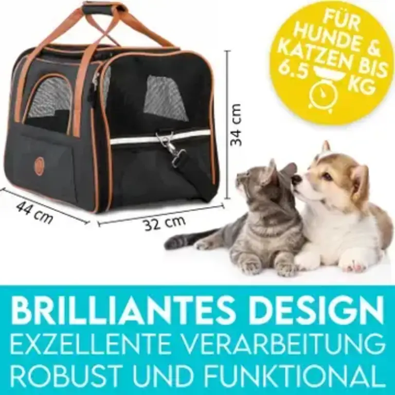 HUND IST KONIG HUND IST KONIG Cat Carrier Dark Blue - Up to 14.5 lbs