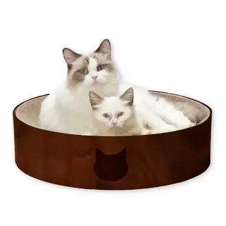 MOON-X USA, INC. Cozy Cat Scratcher Bowl XL - Dark Cherry