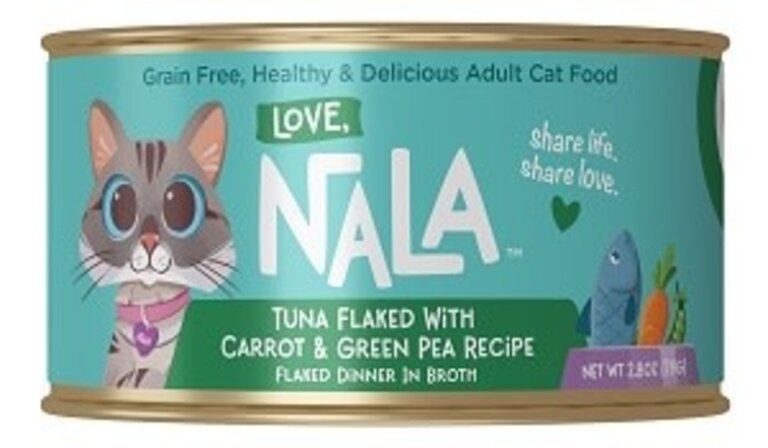 LOVE NALA LLC Love Nala Flaked Tuna with Carrot and Green Pea 2.8oz