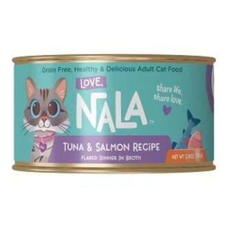 Love Nala Love Nala Flaked Tuna with Salmon Adult Grain-Free Wet Cat Food 2.8oz