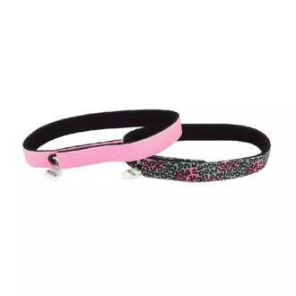 Coastal Coastal ElastaCat FlexFit Cat Collar Cheetah with Neon Pink 2pk