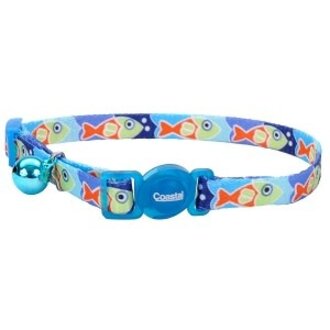 Coastal Pet Coastal Safe Cat Fashion Breakaway Collar Fish