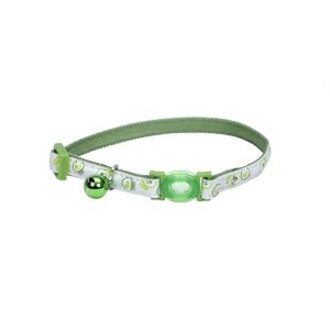 Coastal Coastal Glow-in-the-Dark Breakaway Cat Collar 8-12inches Lime Skulls