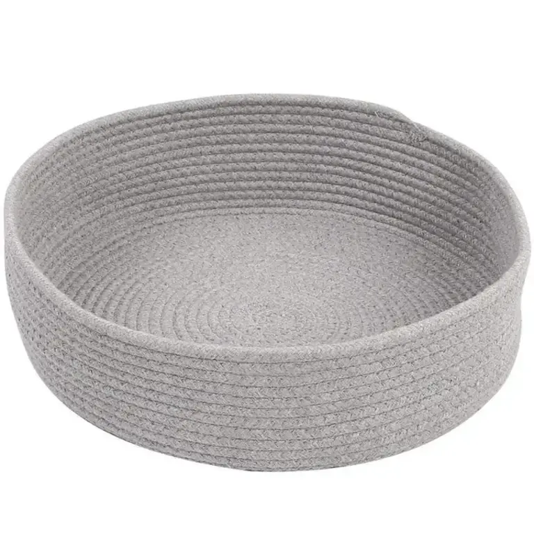 Triple T Studios Cotton Rope Cat Bed - Grey