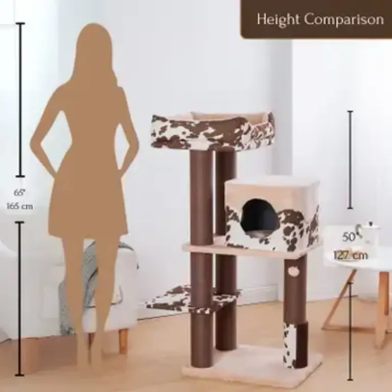 PetPals Group Petpals 50" Grand Maine Coon Heavy-Duty Cat Tree