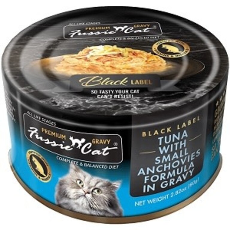 Fussie Cat Fussie Cat Premium Gravy Tuna w Small Anchovies Formula 2.8 oz. Canned Cat Food