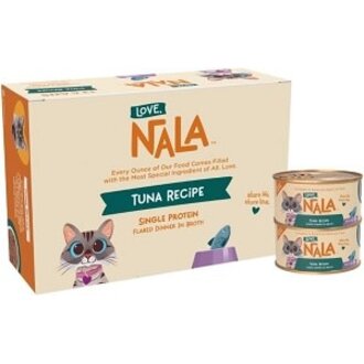 Love Nala Love Nala Flaked Tuna in Broth Single Ingredient Adult Grain-Free Wet Cat Food 2.8oz