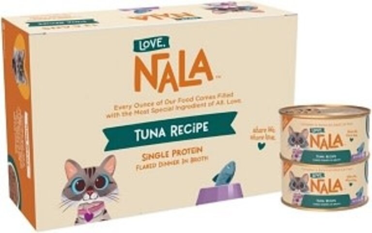 Love Nala Love Nala Flaked Tuna in Broth Single Ingredient Adult Grain-Free Wet Cat Food 2.8oz