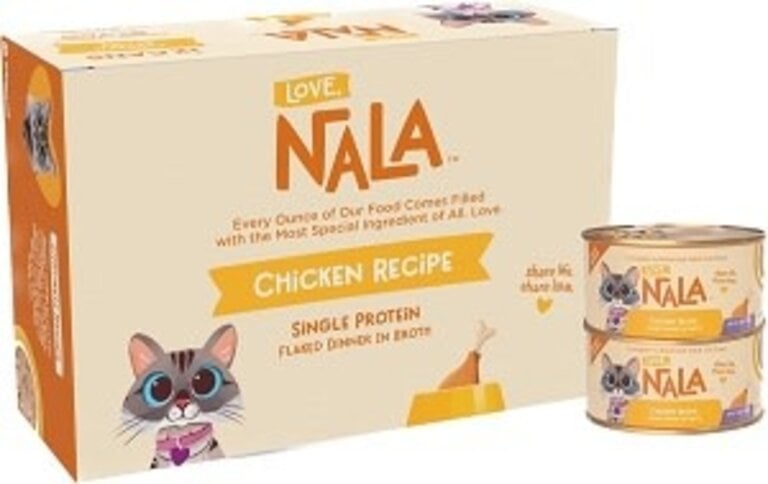 Love Nala Love Nala Flaked Chicken in Broth Single Ingredient Adult Grain-Free Wet Cat Food 2.8oz