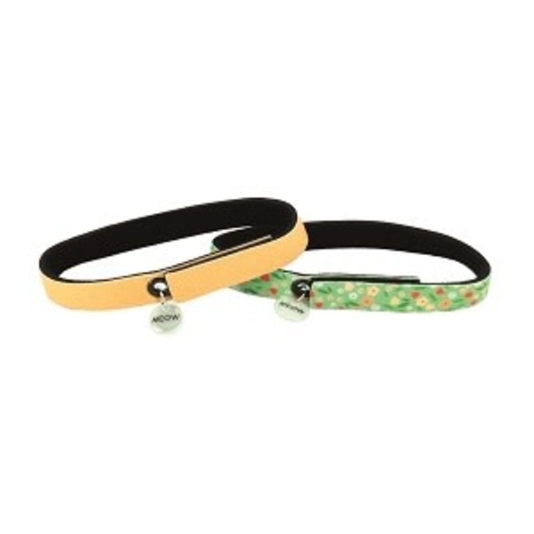 Coastal Pet ElastaCat Flex Fit Collar Flower/Orange