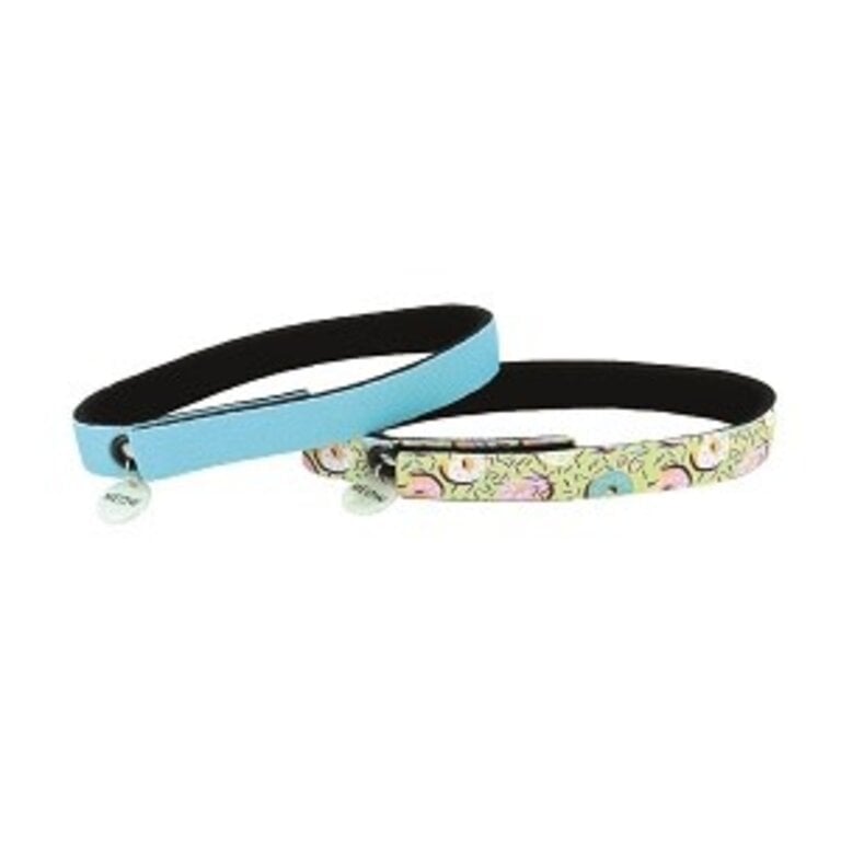 Coastal Pet ElastaCat Flex Fit Collar Donuts/Blue