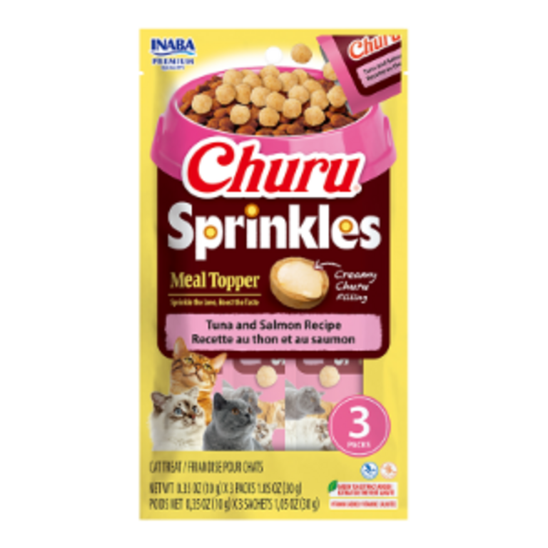 Inaba Inaba Churu Sprinkles Meal Topper Tuna and Salmon Recipe 3-Pack 1.05oz