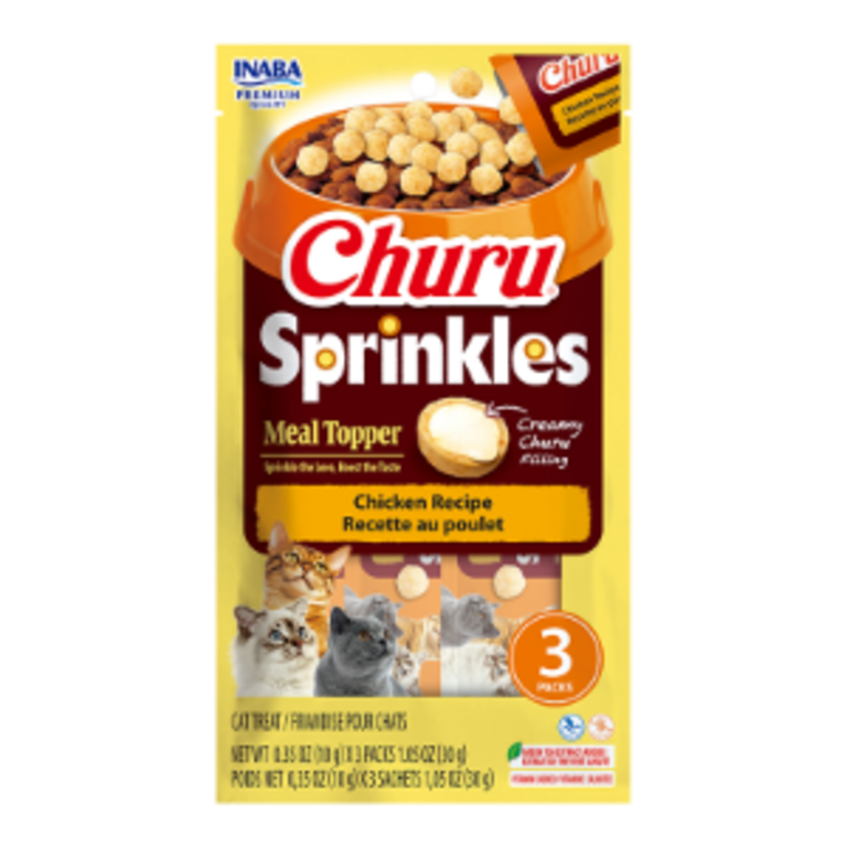 Inaba Inaba Churu Sprinkles Meal Topper Chicken Recipe 3-Pack 1.05oz