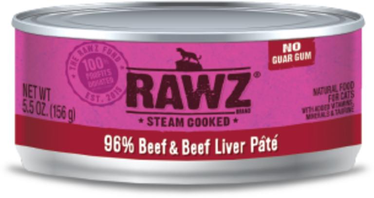 Rawz Rawz Beef Beef Liver Pate Canned Food - 5.5oz