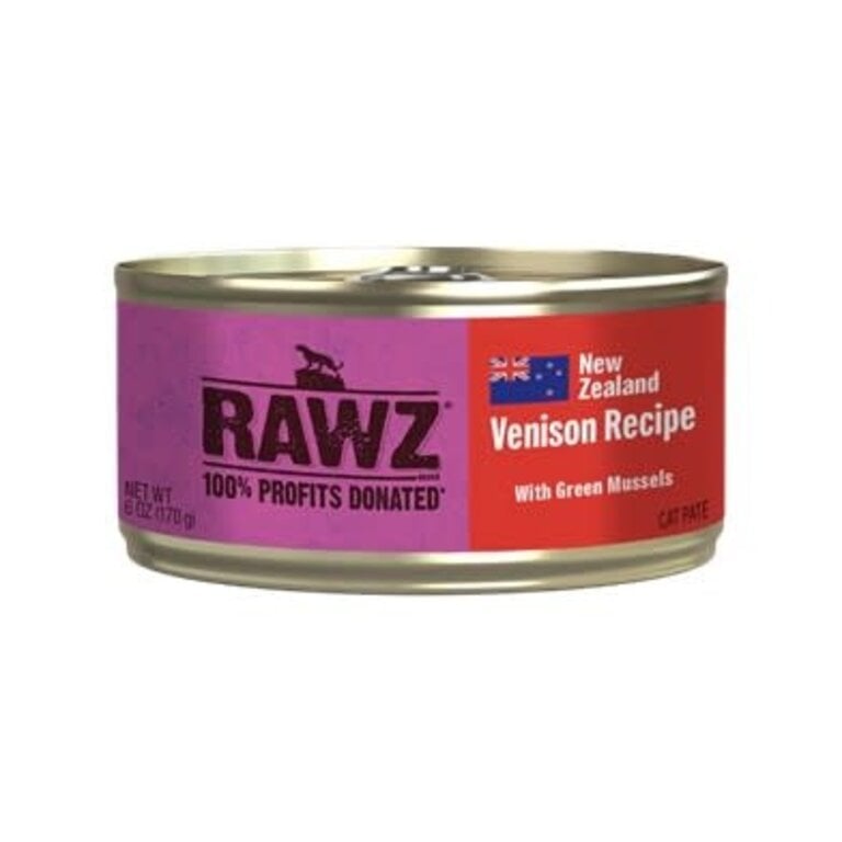 Rawz Rawz Venison Green Mussels Pate Canned Food - 6oz