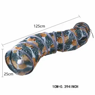 PawPaw Printed Cat Tunnel Foldable Play Tube - Type 2