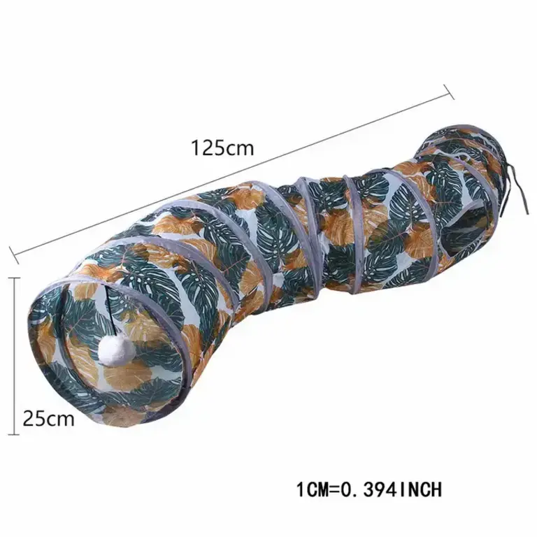 PawPaw Printed Cat Tunnel Foldable Play Tube - Type 2