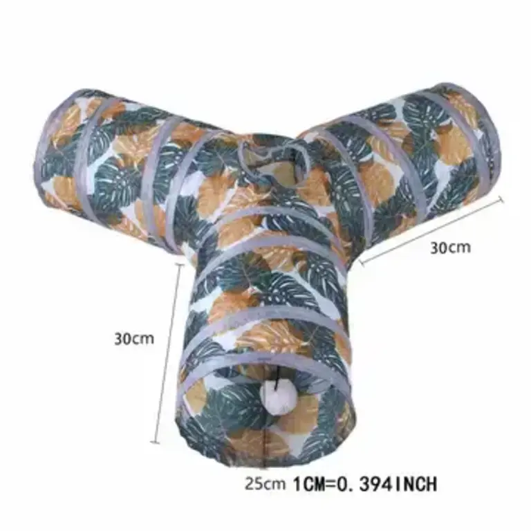 PawPaw Printed Cat Tunnel Foldable Play Tube - Type 3