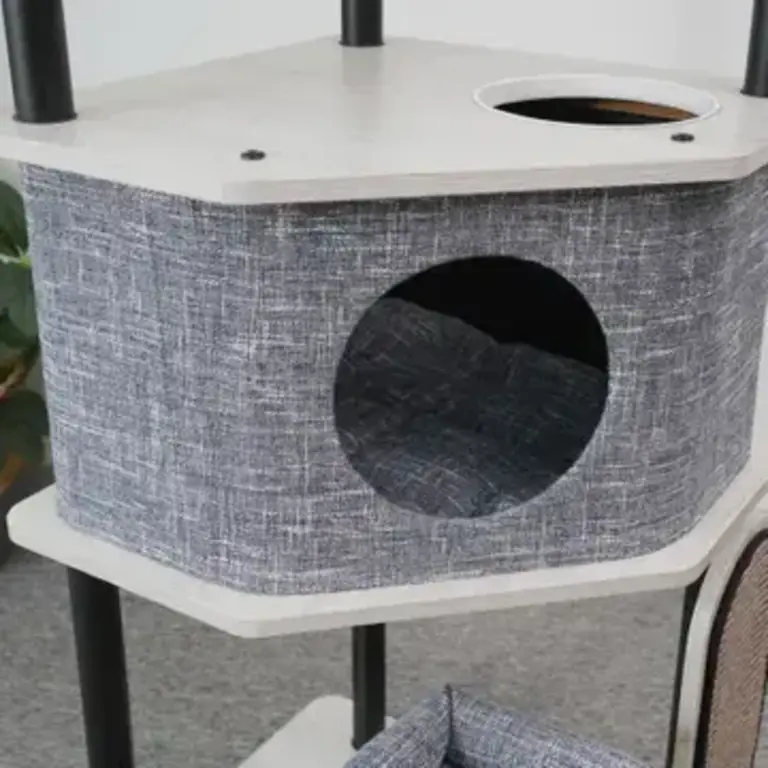 PetPals PetPals Grayson-Industrial  Style Large Modern Cat Tower