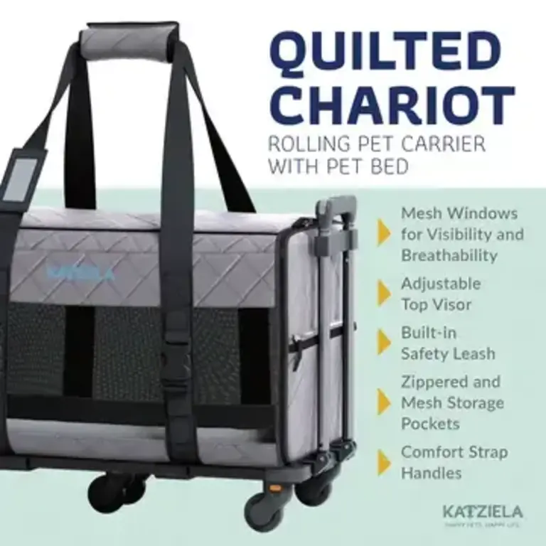 Katziela Katziela Mega Cruze Rolling Pet Carrier