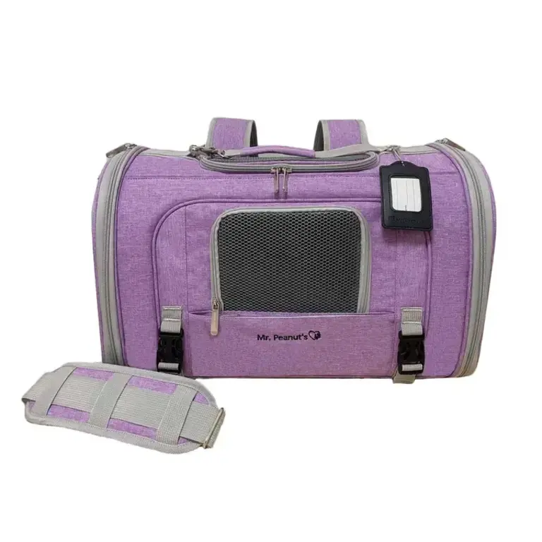 Mr. Peanut's Mr. Peanuts Monterey Series Convertible Backpack Airline-Capable Pet Carrier - Medium - Lavender