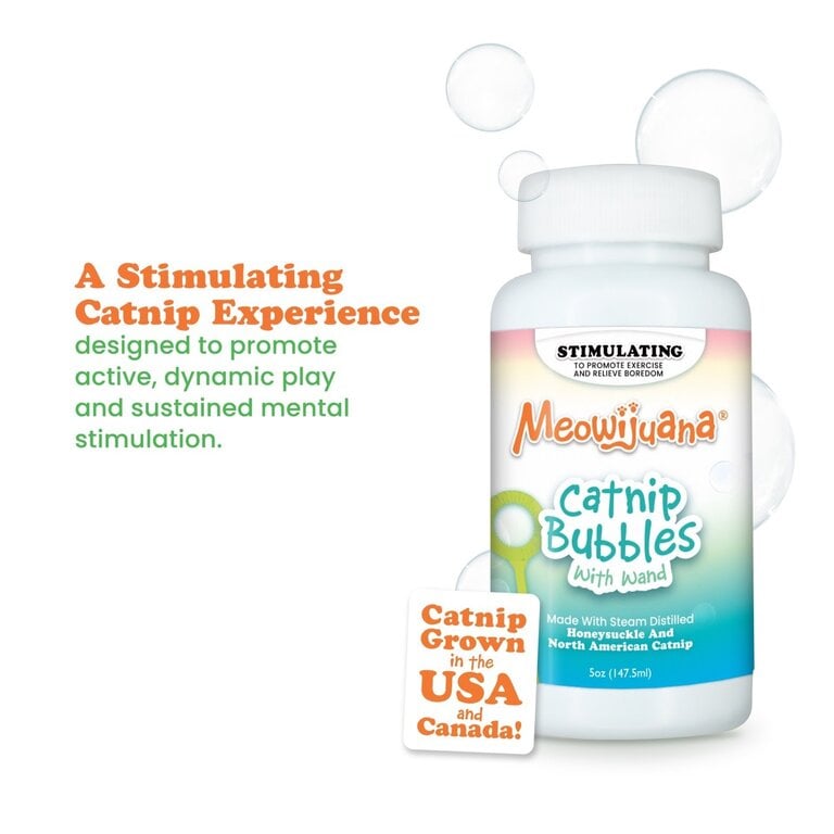 SmarterPaw Meowijuana 5oz Catnip Bubbles with Honeysuckle