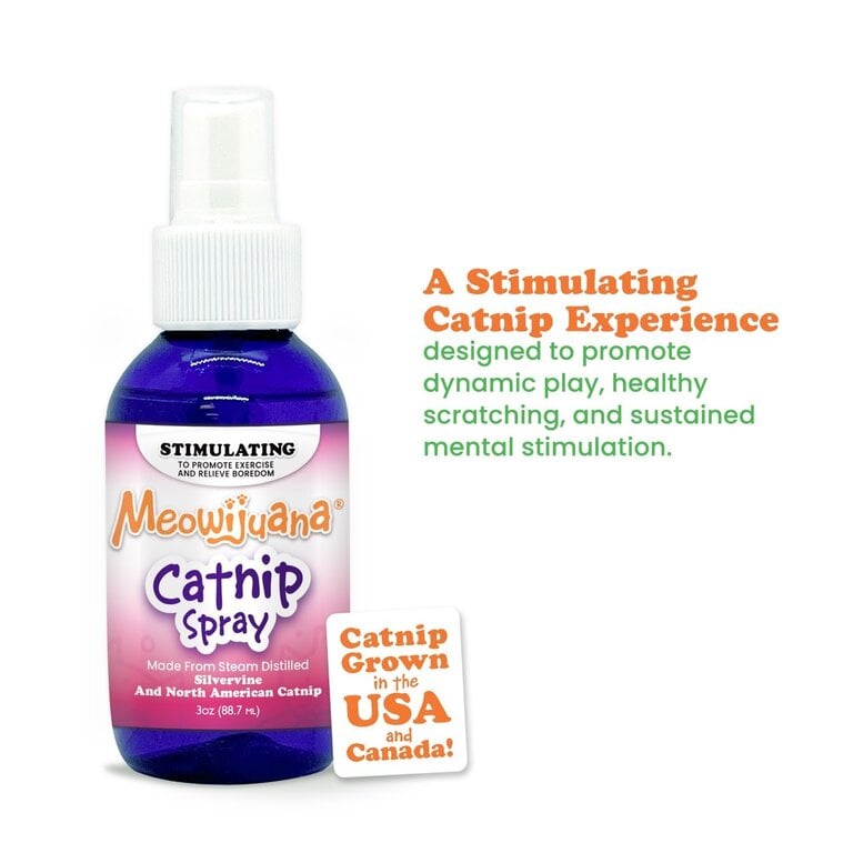 SmarterPaw Meowijuana  3oz Catnip & Silvervine Spray