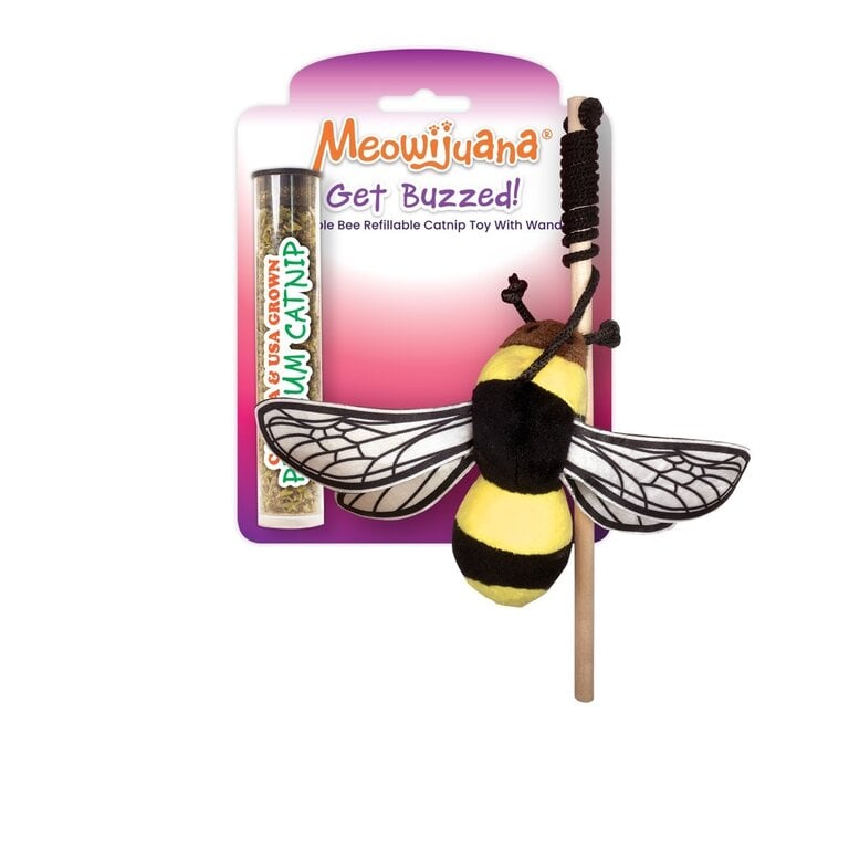 SmarterPaw Meowijuana Get Buzzed Refillable Bee Toy