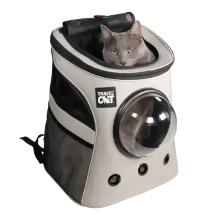 Travel Cat Fat Cat Cat Backpack -Large Cats Bubble Carrier - Cloud