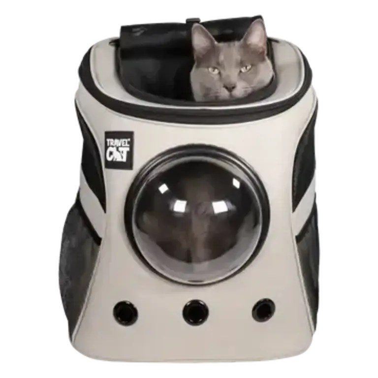 Travel Cat Fat Cat Cat Backpack -Large Cats Bubble Carrier - Cloud