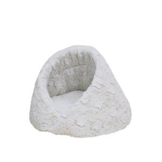 PetPals Group Petpals Anxiety Calming Cat Bed-Rose Cradle White Cat Bed